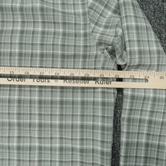 Orvis Shirt Men Medium Gray Plaid Active Fit Fishing Long Sleeve - Picture 8 of 10